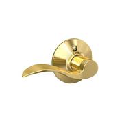 Schlage F170ACC605RH Accent Right Hand Dummy Lever, Bright Brass