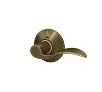 Schlage F170ACC609LH Accent Left Hand Dummy Lever, Antique Brass