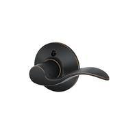 SCHLAGE F170ACC716RH Accent Right Handed Lever, Aged Bronze, One Sided Non Turning RH