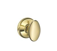 SCHLAGE F170SIE605 F170 SIE 605 Siena Dummy Knob, Polished Brass