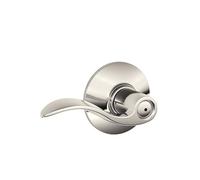 Schlage F40 Acc 618 Accent Lever Bed and Bath, Polished Nickel