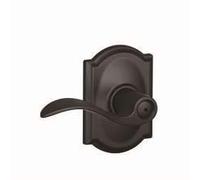 SCHLAGE F40 Acc 622 CAM Camelot Collection Accent Privacy Lever, Matte Black