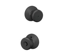 Schlage F40 BWE 622 Bowery Privacy Lock Knob, Matte Black
