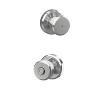Schlage F40 BWE 625 GSN Greyson Collection Bowery Privacy Lock Knob, Bright Chrome