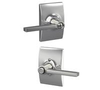 Schlage F40 LAT 625 CEN Century Collection Latitude Privacy Lever, Bright Chrome