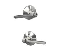 Schlage F40 LAT 625 Latitude Privacy Lever, Bright Chrome