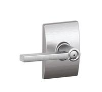 Schlage F40 LAT 626 CEN Century Collection Latitude Privacy Lever, Satin Chrome