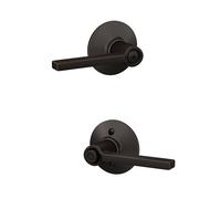 Schlage F40 LAT 716 Latitude Privacy Lever, Aged Bronze