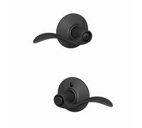 SCHLAGE F40ACC622 Privacy, Matte Black F40 Acc 622 Accent Door Lever, Bed & Bath Lock