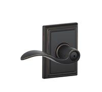 Schlage F40ACC716ADD Addison Collection Accent Privacy Lever, Aged Bronze