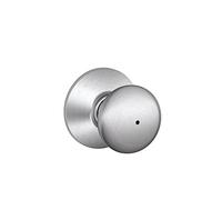 SCHLAGE F40PLY626 Plymouth Privacy Knob, Satin Chrome