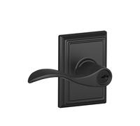 Schlage F51A Acc 622 ADD Addison Collection Accent Keyed Entry Lever, Matte Black
