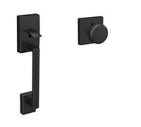 SCHLAGE FE285 CEN 622 BWE COL 16-080 10-027 134 Front Entry Handleset Interior, Collins Trim, Matte Black