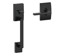 SCHLAGE FE285 CEN 622 LAT CEN Century Front Entry Handleset with Latitude Lever, Lower Half Grip, Matte Black