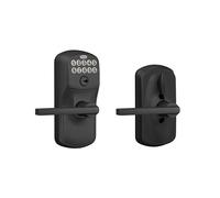 SCHLAGE FE595 PLY 622 LAT Plymouth Keypad Entry with Flex-Lock and Latitude Lever, Matte Black