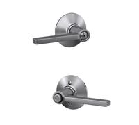 Schlage Latitude F40 LAT 626 Privacy Lever Satin Chrome