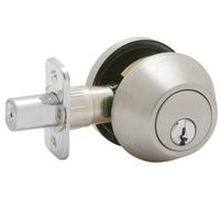 Schlage Satin Stainless Steel Single Cylinder Deadbolts JD60V630