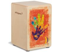 Schlagwerk CP402 High Five Kids Cajon Instrument Especially for Children and Small Drummers Musical Instrument Drum Kit for Children with Snare 24 x 24 x 36 cm Made in Germany