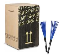 Schlagwerk CP404 BLK Cajon + Keepdrum SV603BL Brush Broom