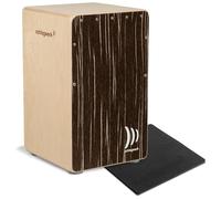 Schlagwerk CP585 Cajon Super Agile Cappuccino - with stepless adjustable snare technology - rich bass, brilliant snare, powerful slaps - includes seat cushion - Made in Germany
