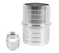 Schlauchbach Adjustment - Splice Coupler - Charge Air Damper - Heat Exchanger | Repair Adapter for Aluminium Alloy Repair | 8 cm Barbed Splicing Mender for Vacuum Pipe, Ideal for Replacement of Broken