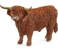 SCHLEICH 13919 Highland Bull Farm World Toy Figurine for children aged 3-8 Year