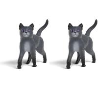 Schleich 14912 Karajan the cat, from 3 years THE SCHOOL OF MAGICAL ANIMALS - Figurine, 8 x 3 x 7 cm (Pack of 2)