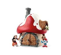 Schleich 20803 Smurf House with 2 Figurines, Multicoloured