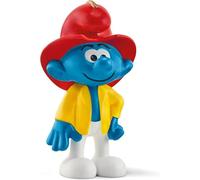 Schleich Smurfs, Collectible Retro Cartoon Toys for Boys and Girls, Fireman Smurf Toy Figurine, Ages 3+