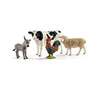 Schleich 42385 Farm World Starter Set Animals play set cockerel cow sheep donkey