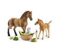 Schleich 42432 Sarah's baby animal care playset Quarter Horse Mare toy horses