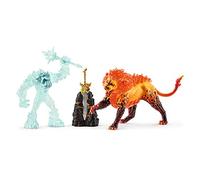 SCHLEICH 42455 Battle for the Superweapon - Frost Monster vs. Fire Lion Eldrador Creatures Toy Playset for children aged 7-12 Years