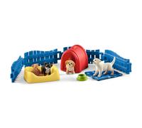 Schleich 42480 Puppy Pen FARM WORLD DOG play set toy dogs chihuahua Labrador pup
