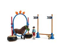Schleich 42482 Pony agility race play set Horse riding toys Horses toy ponies