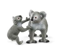schleich 42566 Koala Mutter mit Baby, für Kinder ab 3+ Jahren, WILD LIFE - Spiel