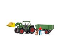Schleich 42608 Tractor with trailer toy Farm World vehicle playset TRACTORS NEW