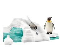 Schleich Wild Life - 14Pc Penguin Family Fun Playset - Kids Ages 3+ | 42661 | Wild Animal Figurine, Realistic Animal Toys, Safari Toy for Boys and Girls, Screen-Free Imaginative Pretend Play, Montessori