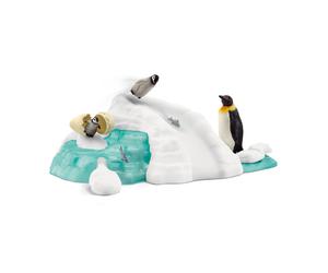 Schleich 42661 Penguin Family Fun Emperor Penguins toy playset Wild Life model