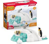 Schleich 42661 Penguin Family Fun Emperor Penguins toy playset Wild Life model