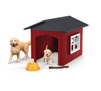 Schleich 42722 Dog Kennel with Golden Retrievers DOG playset toy dogs kennels