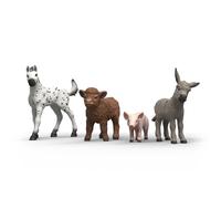 Schleich 42740 Farm Babies Farm World Animals Highland calf piglet donkey foal
