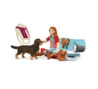 Schleich 42748 Overnight Stay with Hannah Horse Sleepover Playset with Hannah