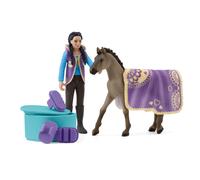 Schleich Horse Club Beauty Set with Kim 11 Piece Pocket Set for Girls and Boys Ages 4+