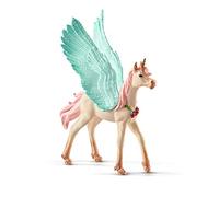 SCHLEICH 70575 Decorated unicorn Pegasus, foal bayala Toy Figurine for children aged 5-12 Years