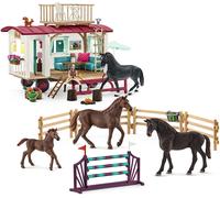 Schleich 72141 Secret Training at the Caravan horses playset Horse toy show jump