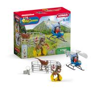 schleich 72216 Dino Helicopter Rescue, from 5 years, DINOSAURS - Playset, 28 pieces