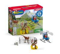 schleich 72216 Dino Helicopter Rescue, from 5 years, DINOSAURS - Playset, 28 pieces