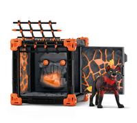 Schleich Eldrador - 27Pc Battlecave Lava Hyena Playset - Kids 7+ | 42674 | Monster Figurine, Battle Creature Toy for Boys 7+, Fantasy Beast, Action Figure Gifts, Screen-Free Imaginative Pretend Play