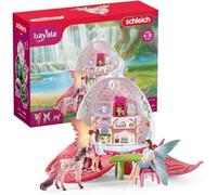 Schleich Bayala - 21Pc Fairy Café Blossom Playset - Kids Ages 5+ | 42526 | Unicorn Figurine, Fantasy Toy for Girls 5+, Magical Collectible, Screen-Free Imaginative Pretend Play, Fairy Animal Figure