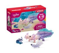 Schleich Bayala 3-Pack Colorful Axolotl Figurine Set | Mermaid Mythical Creature
